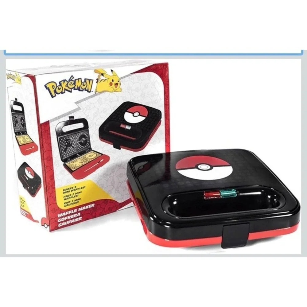 Uncanny Brands Pokemon Pikachu‎ Waffle Maker